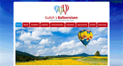 Desktop Screenshot of gulichs-ballonreisen.de