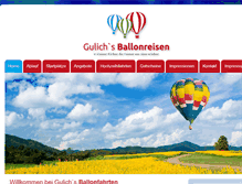 Tablet Screenshot of gulichs-ballonreisen.de